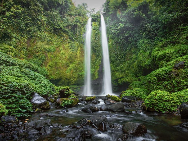 Waterfall in the Lombok highlands