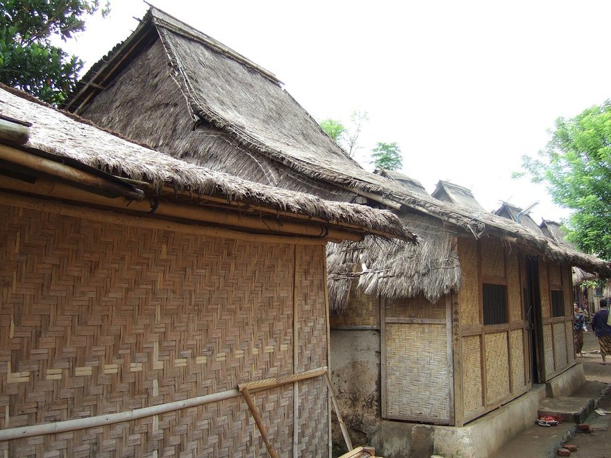 Traditional Sasak houses at Sade